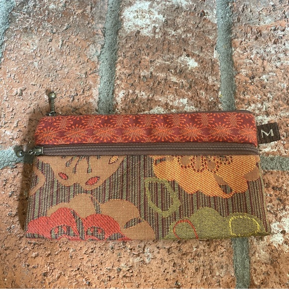 Maruca Bags Nwot Maruca Wallet Boho Textile Orange Floral Double